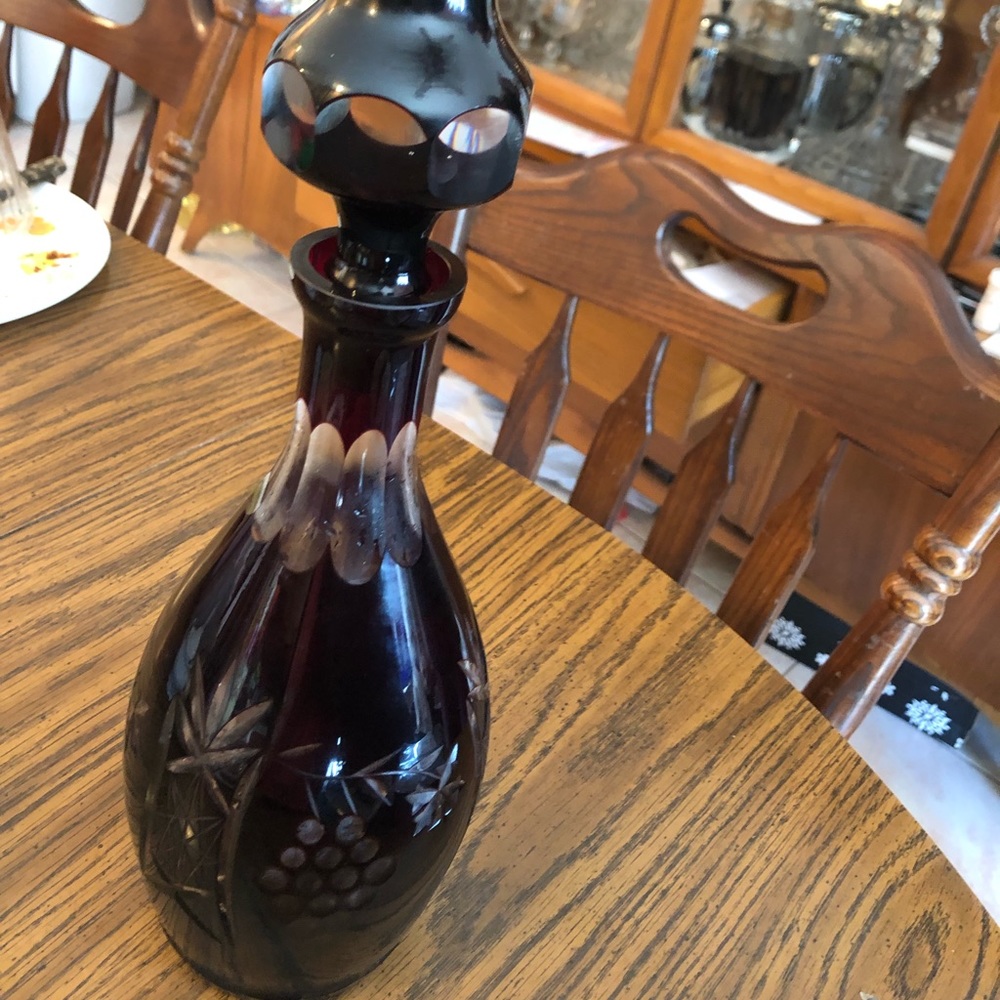 Deep Purple Crystal liquor canister